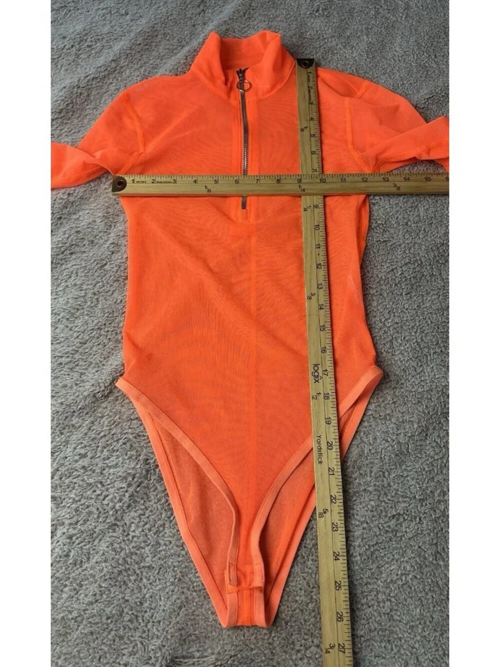 NIKE ICON CLASH MESH WOMEN’S BODYSUIT ORANGE